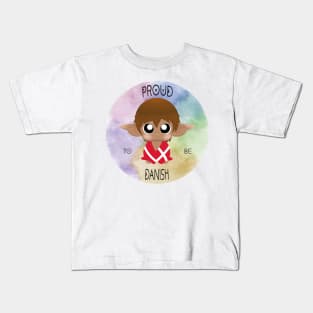 Proud to be Danish (Sleepy Forest Creatures) Kids T-Shirt